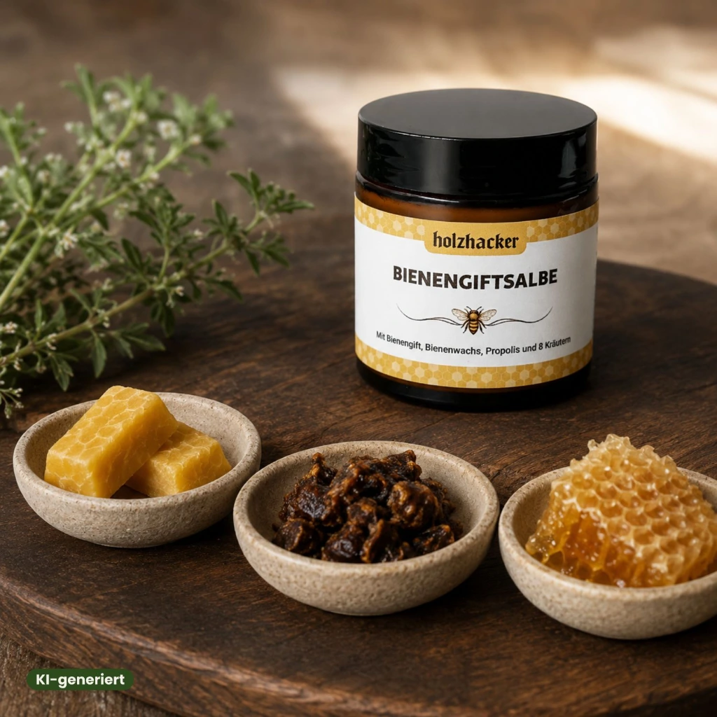 Holzhacker Bienengiftsalbe BIGSA0100A 3 Schätze des Bienenstocks.webp