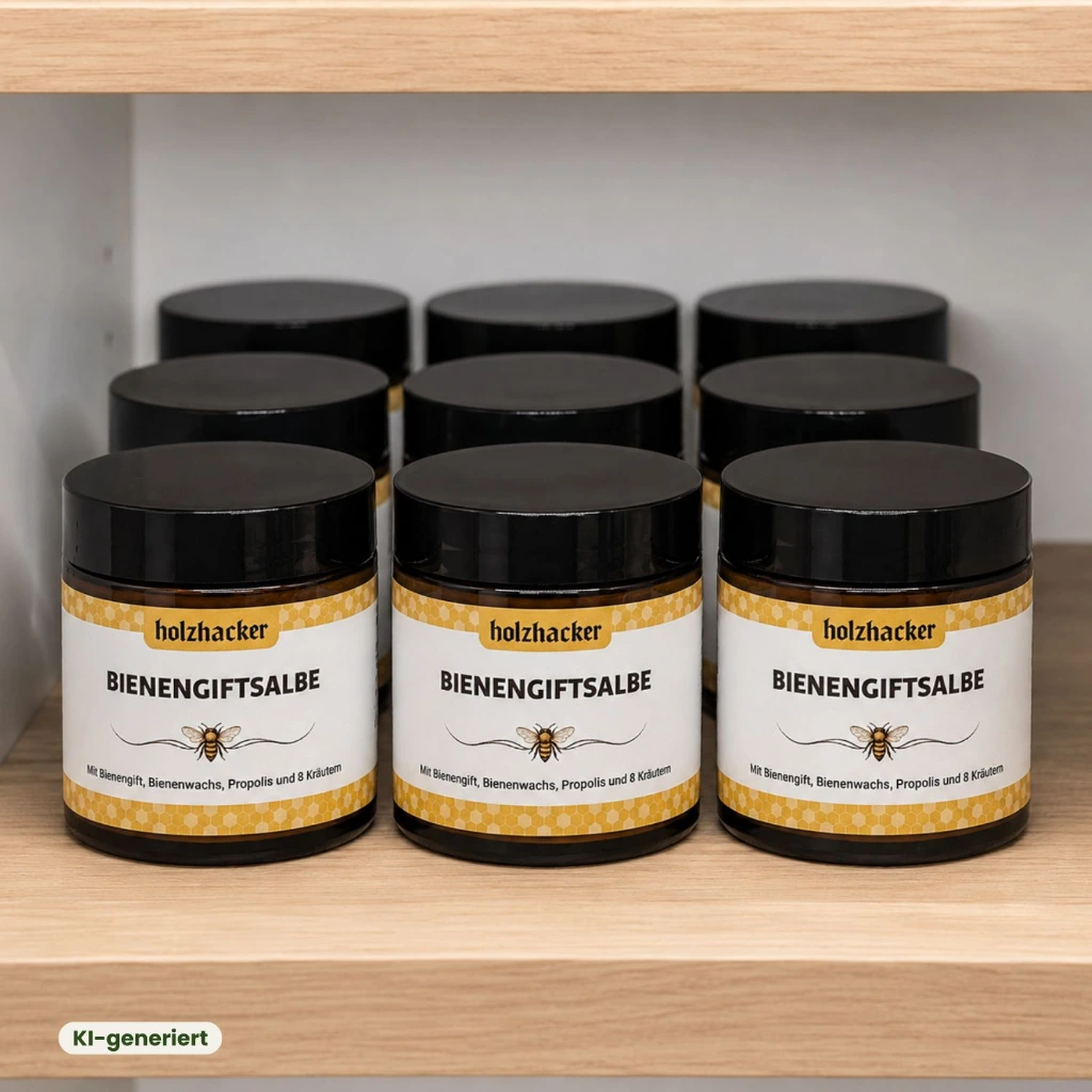 Holzhacker Bienengiftsalbe BIGSA0100A im Regal.webp