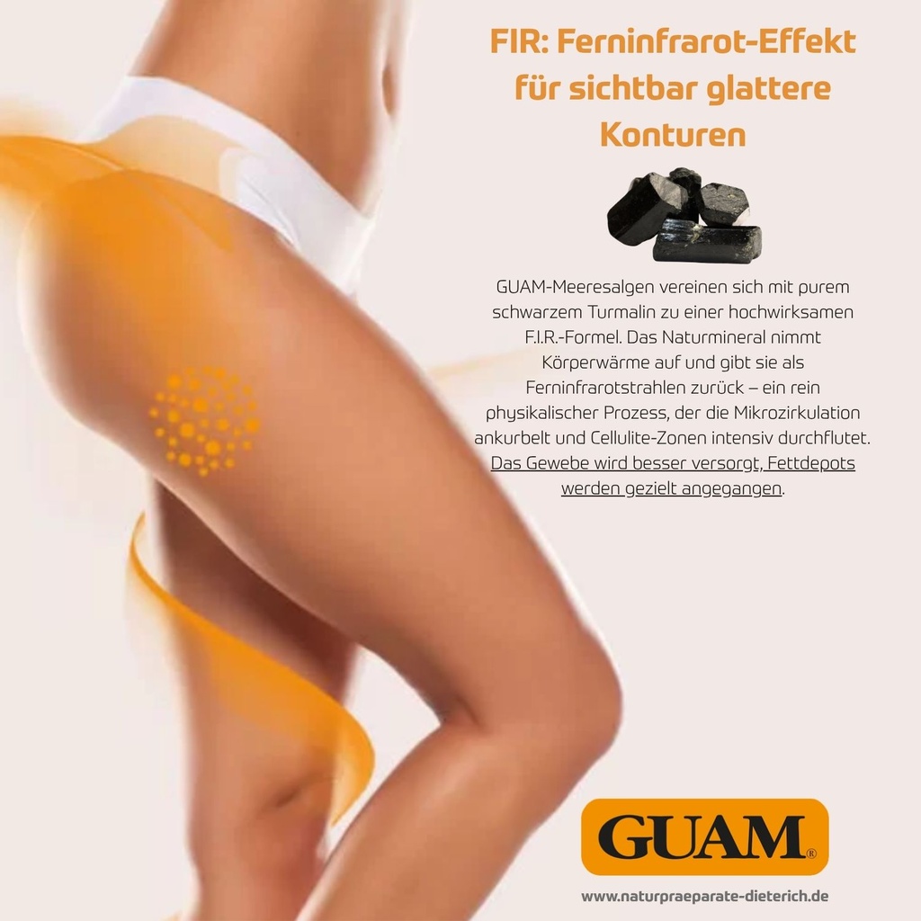 GUAM Kurpackung klassisch FIR: 1kg Algenfango + 200 ml Gel