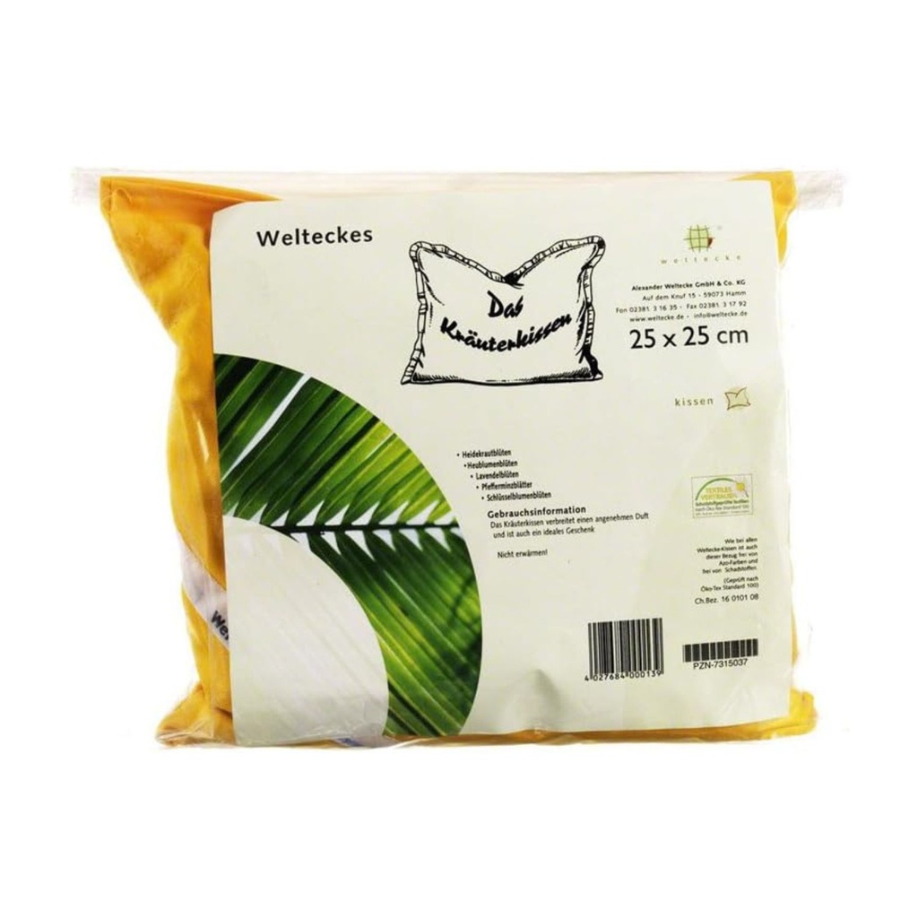 Weltecke Kräuterkissen 25x25 cm