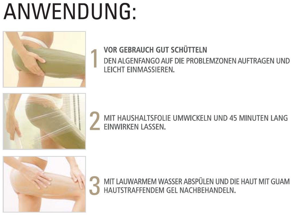 GUAM Algenfango temperaturneutral für empfindliche Haut und Besenreiser 500g