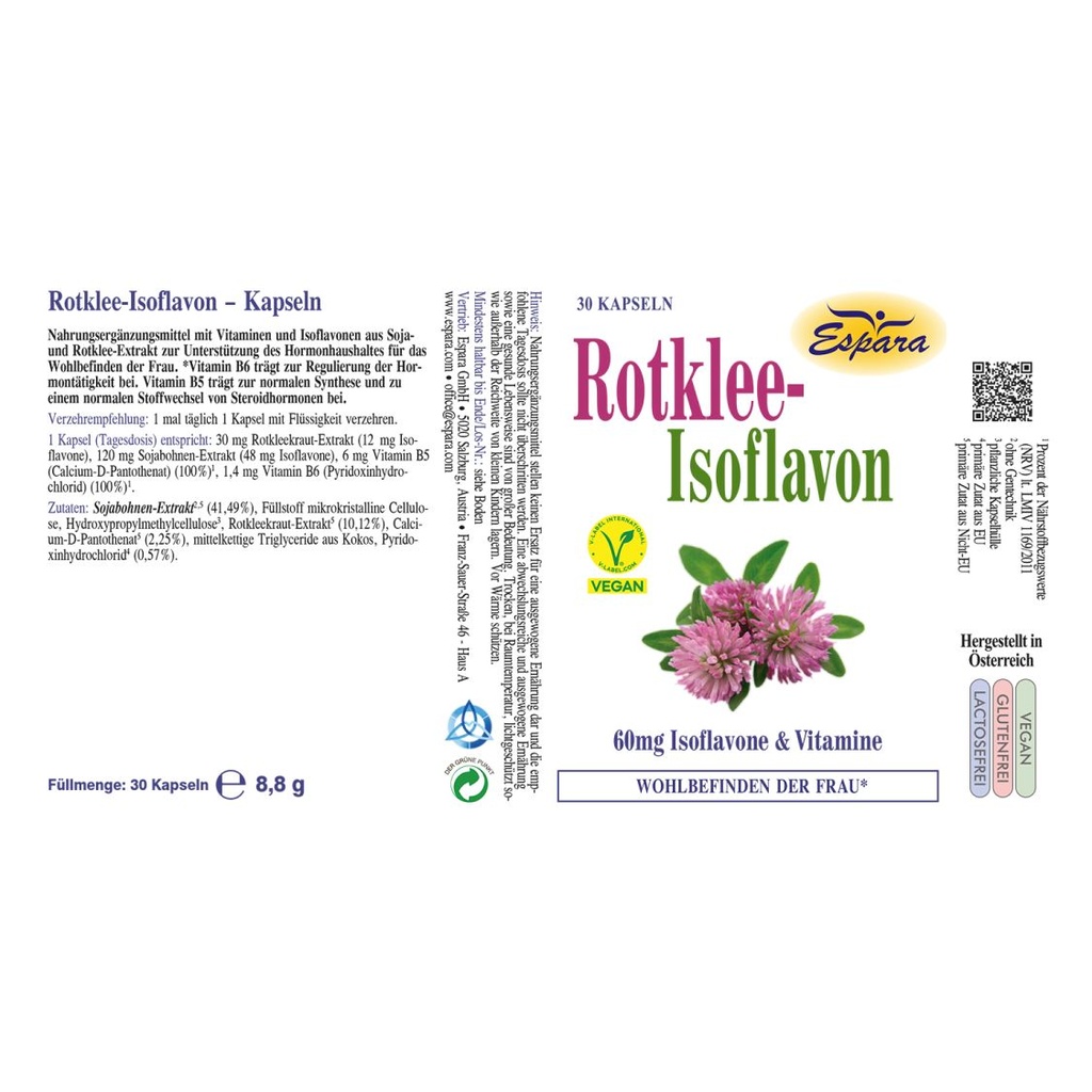 Espara Rotklee-Isoflavon 30 Kps.