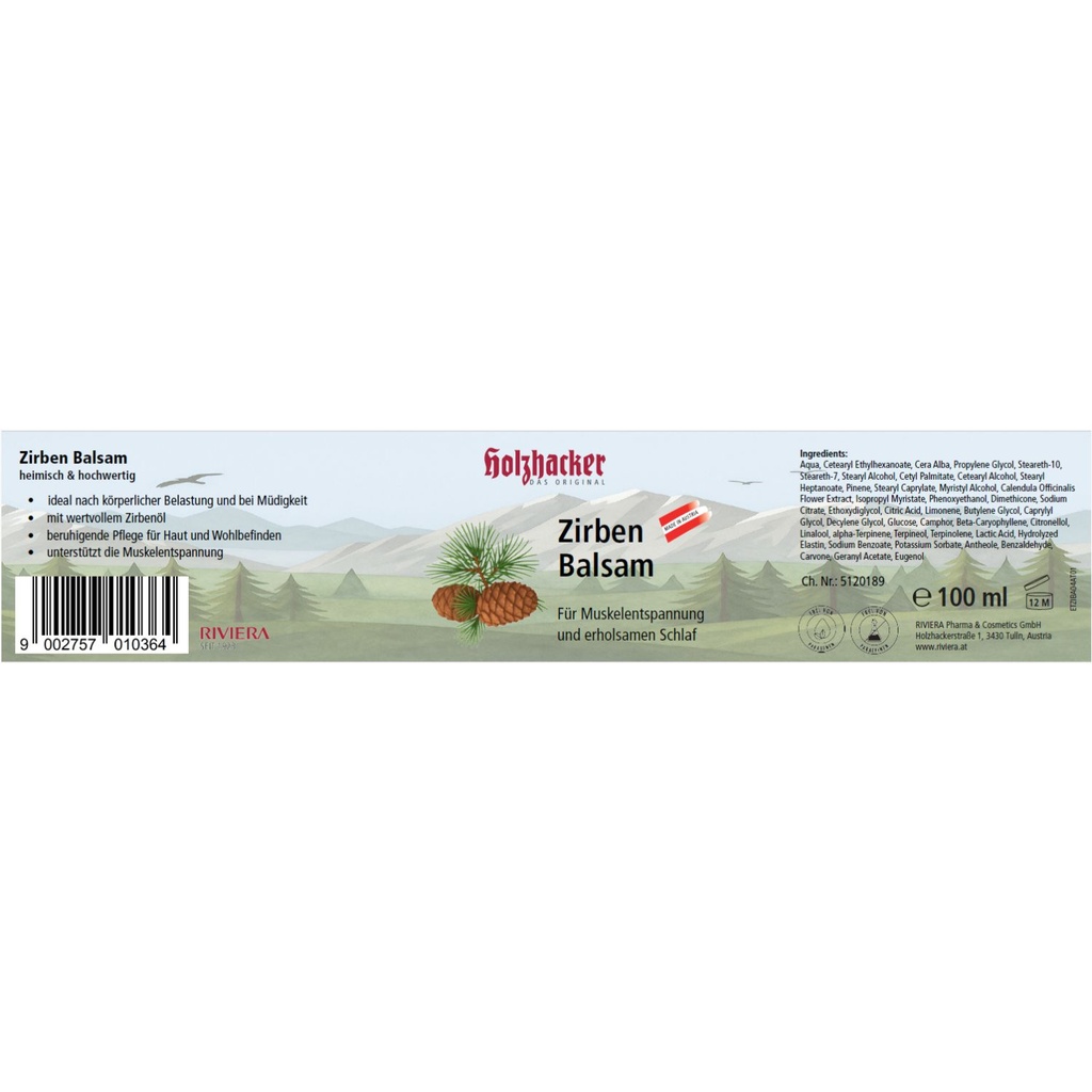 Holzhacker Zirben Balsam 100 ml