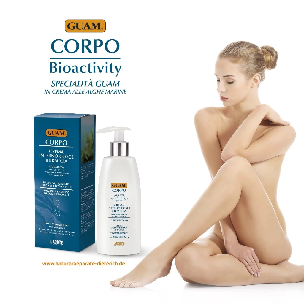 GUAM CORPO straffende Intensivcreme gegen erschlaffte Haut Frau 1500px.webp