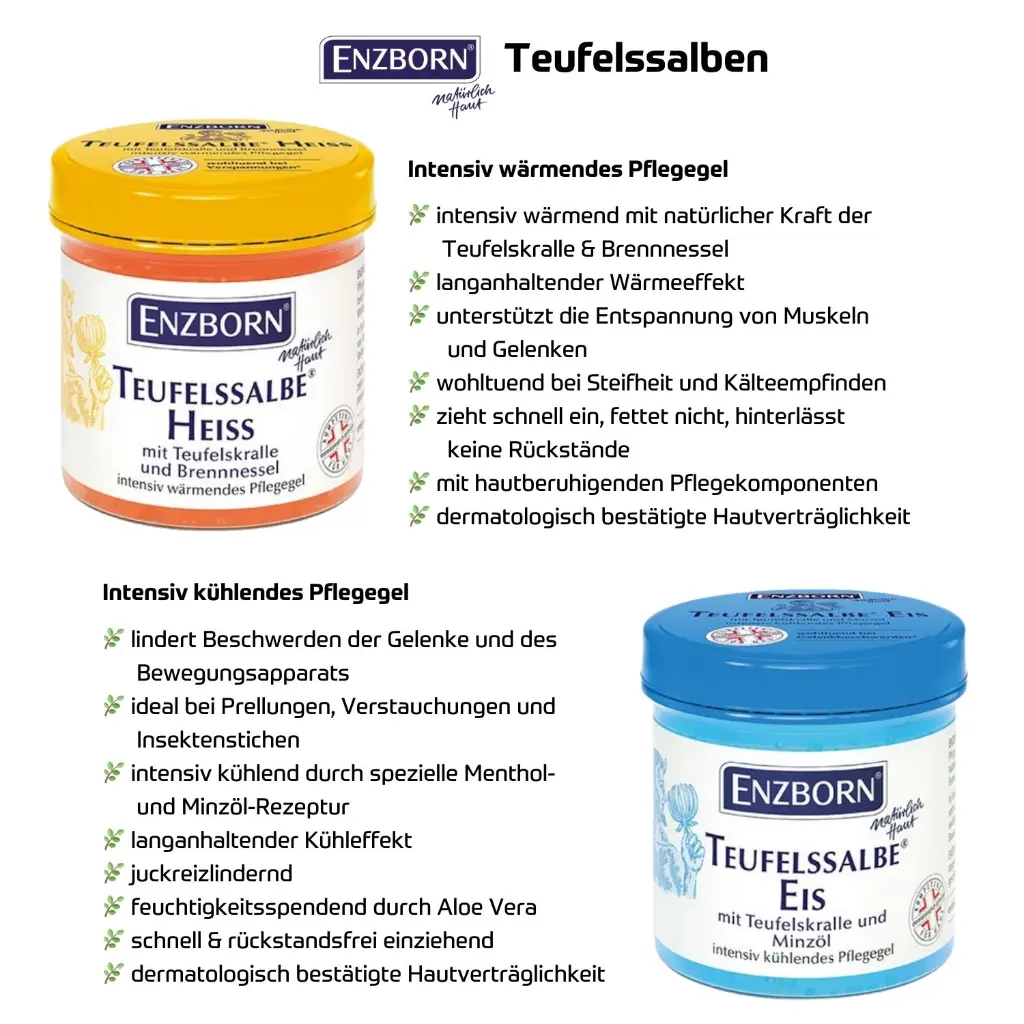 ENZBORN Teufelssalbe Heiss Eis 200ml Dosen Kombi Produktbild 1500x1500px.webp