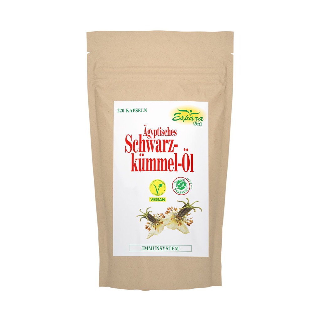 Espara Schwarzkümmel-Öl BIO Kapseln 220 Kps.
