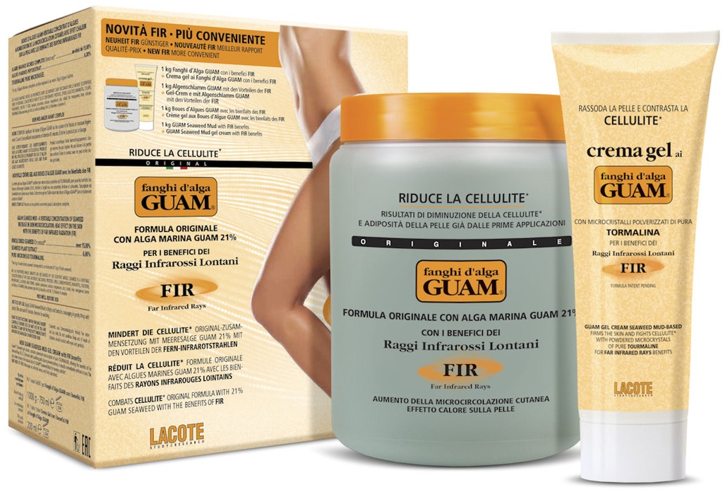 [804-1] GUAM Kurpackung klassisch FIR: 1kg Algenfango + 200 ml Gel