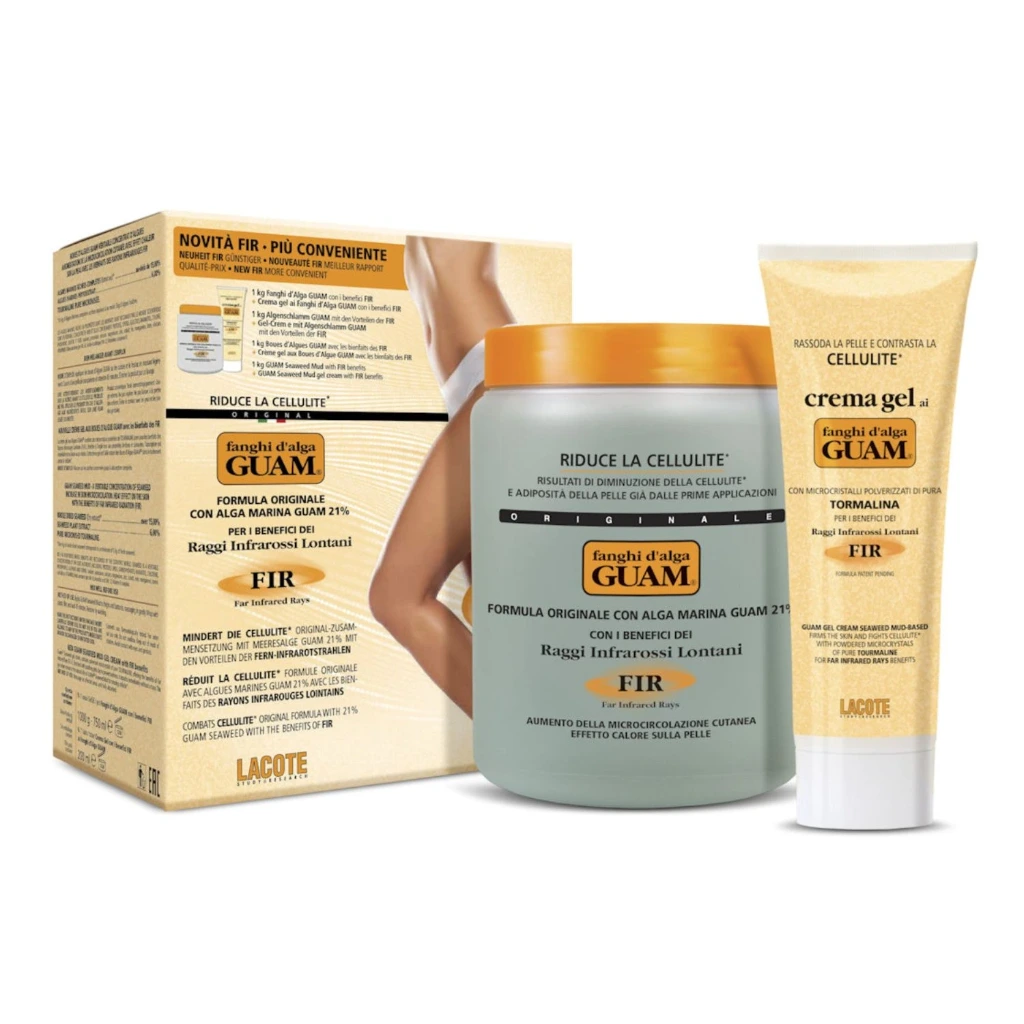 [804-1] GUAM Kurpackung klassisch FIR: 1kg Algenfango + 200 ml Gel