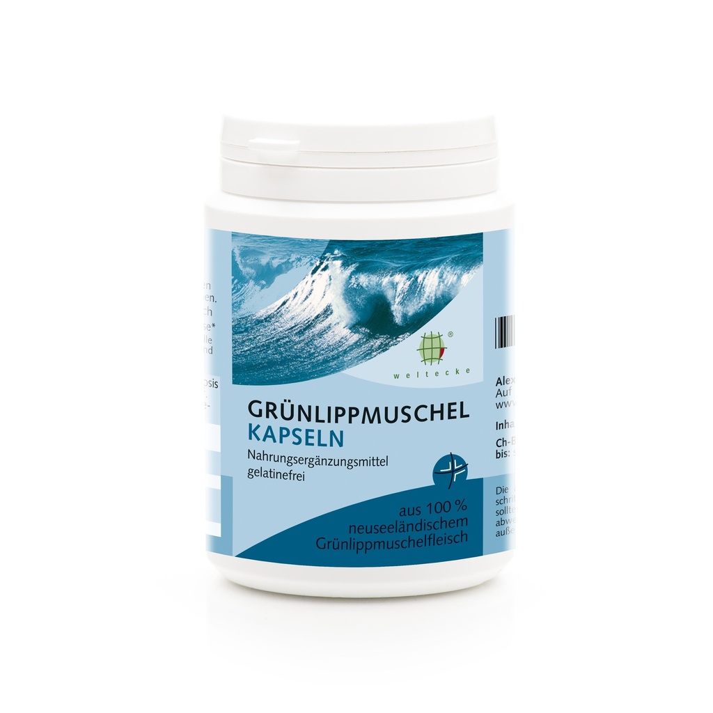 [2836] Weltecke Grünlippmuschel-Kapseln 200 Stück