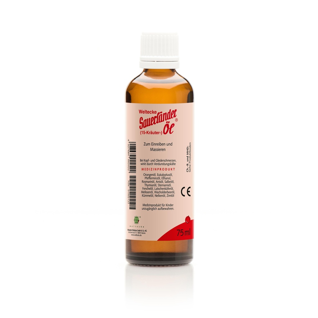  Weltecke Sauerländer 15-Kräuter-Öl 75ml  