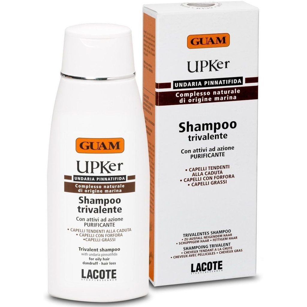[410] GUAM UPKer Shampoo gegen Haarausfall. Schuppen und fettiges Haar 200ml