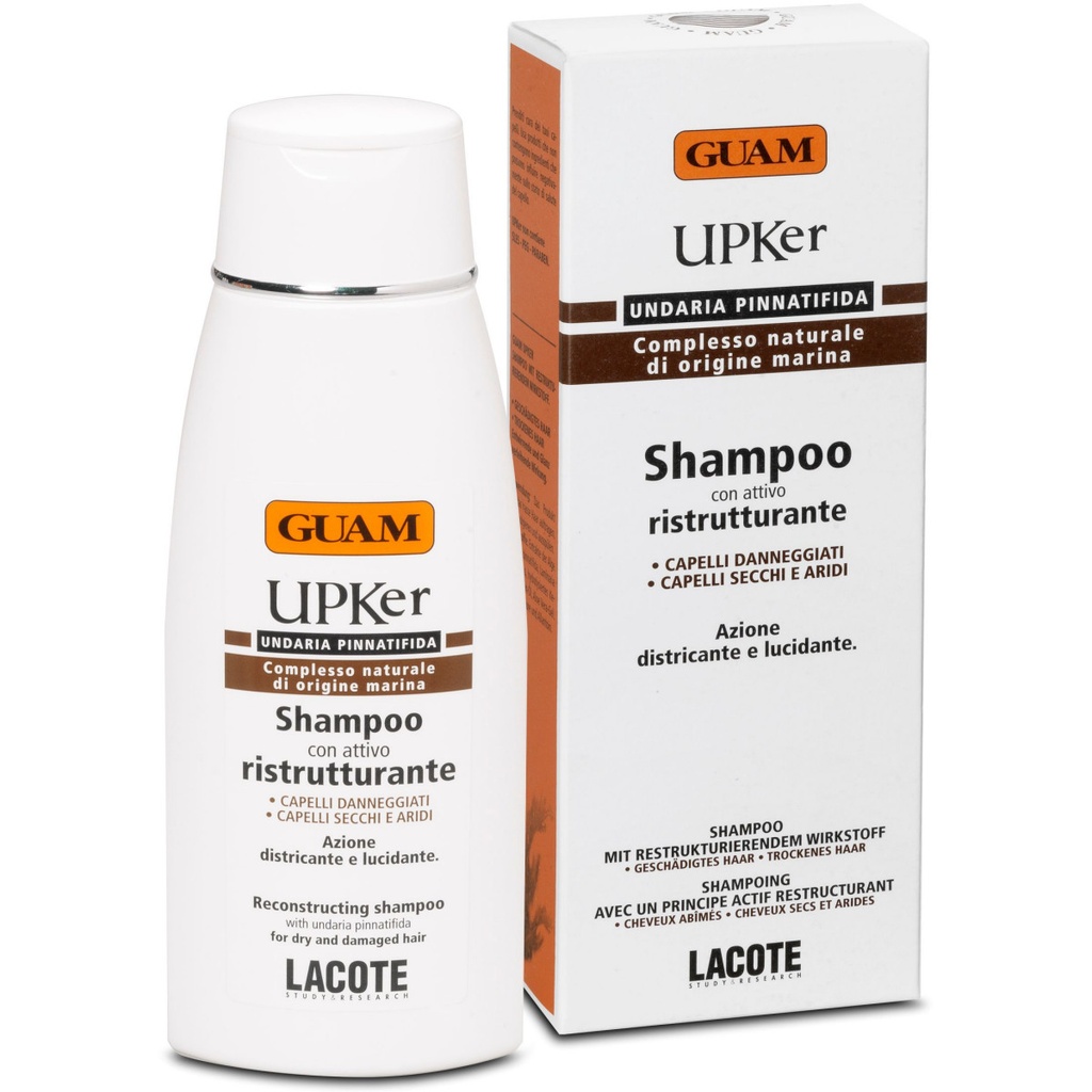GUAM UPKer Shampoo für trockenes Haar. Haarspliss 200ml 