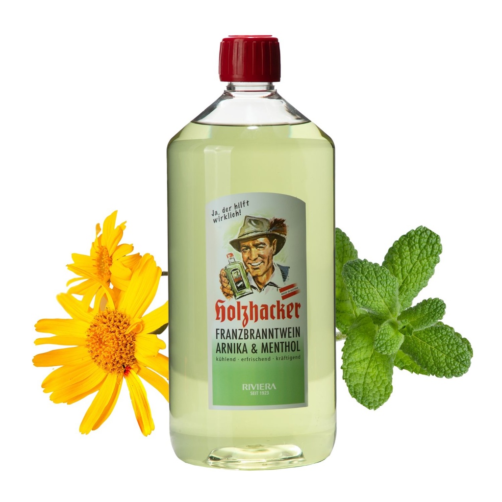 [HHFP1000] Holzhacker Franzbranntwein Arnika & Menthol 1000 ml