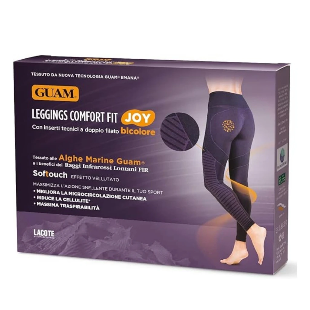 [1000-3] GUAM Leggins COMFORT FIT PURPLE (Lila/Pflaume) Größe S/M