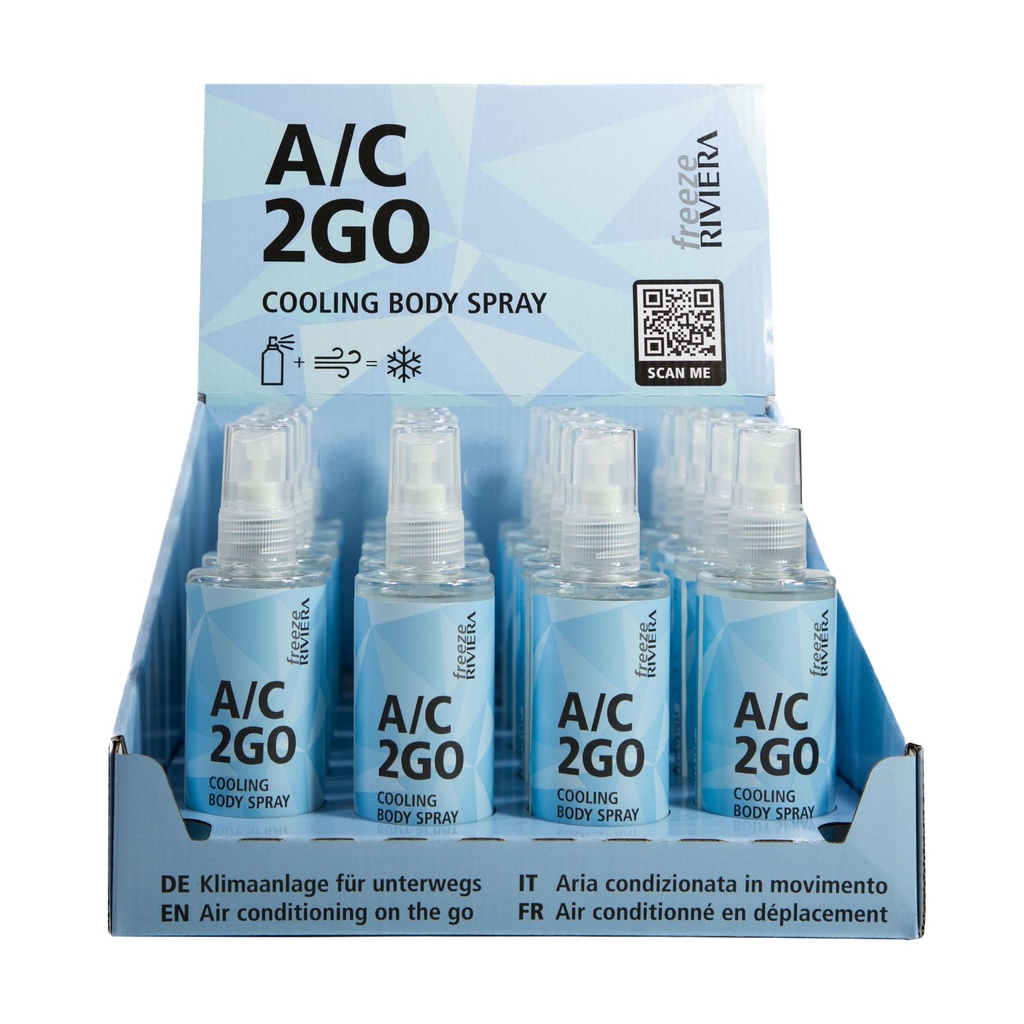 [ACDIS0100] A/C 2GO Cooling Body Spray Display (20 A/C 2GO)