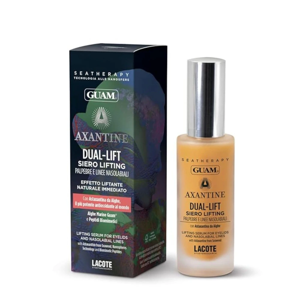 [1300] GUAM AXANTINE Dual-Lift Liftingserum für Augen, Lippenkontur & Nasolabialfalten 30 ml