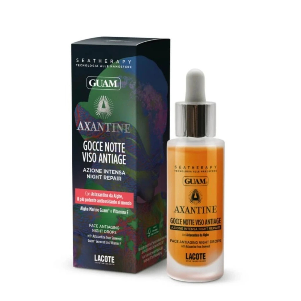 [1310] GUAM Axantine nachtverjüngende Tropfen für Gesicht und Hals 30 ml