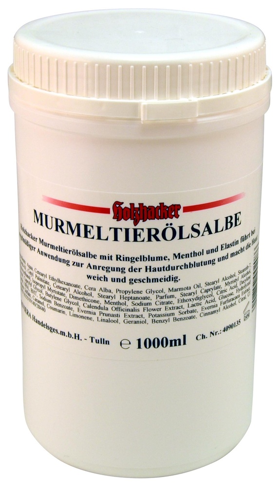 [MTCR1000P] Holzhacker Murmeltieröl Salbe 1000 ml