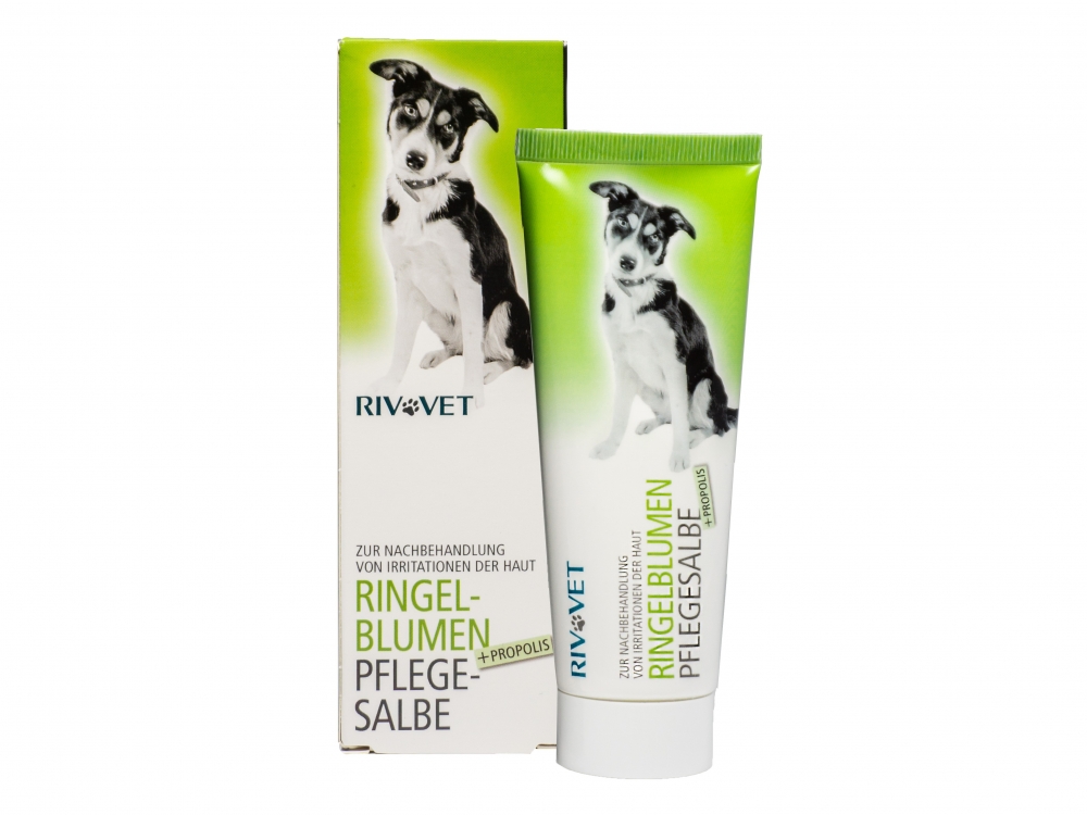 [RBVV0075] RIVIERA RIVVET Tiergesundheit Ringelblumen Pflegesalbe 75 ml