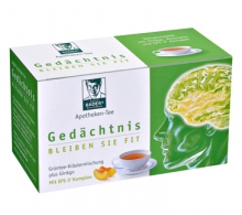 [B 707956] Gedächtnis-Tee - Grüner-Tee + Ginkgoblätter Grüntee-Extrakt mit hohem Catechin-Anteil