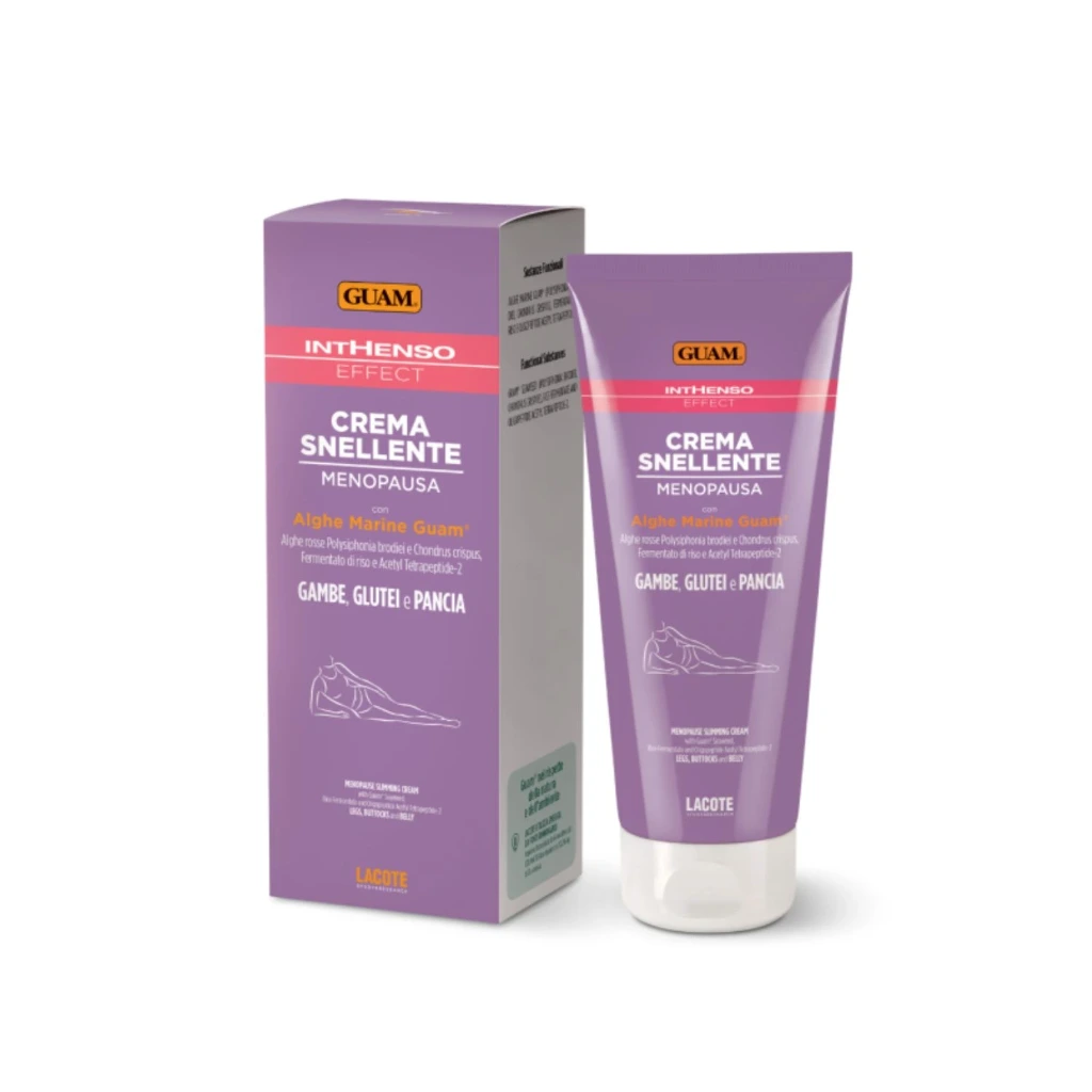 [235-1] GUAM Inthenso Effect Straffungscreme Wechseljahre: Beine, Po und Bauch 200 ml